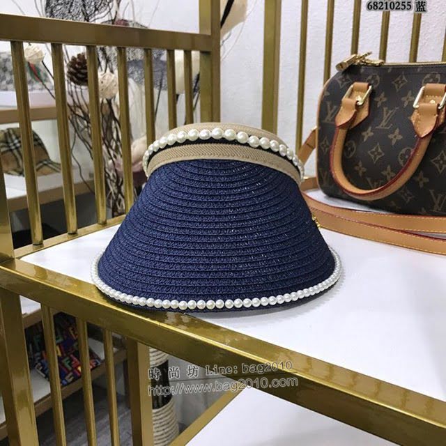 Chanel女士帽子 香奈兒春夏系列空頂編織草帽 Chanel遮陽帽  mm1019